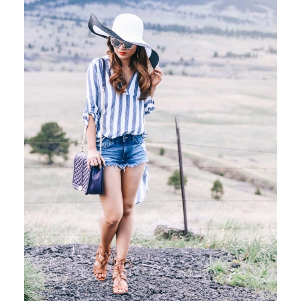 🌸💥Striped Boyfriend Tunic Shirt💥🌸